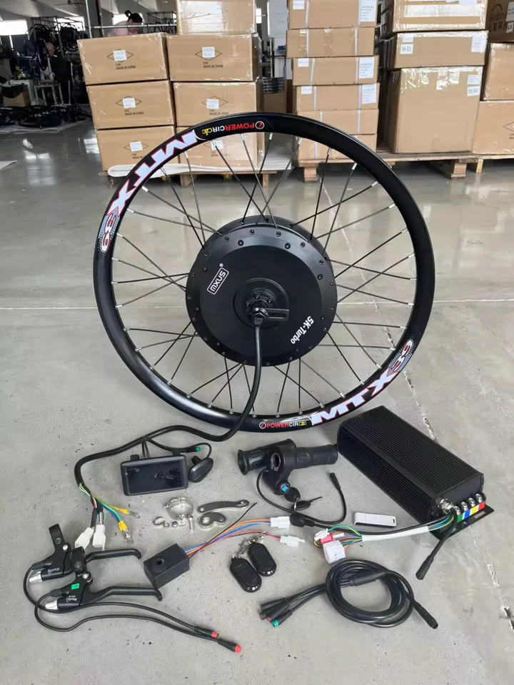 72v MXUS 5000w 5k turbo t3 Ebike Conversion Kit with Battery - Image 8