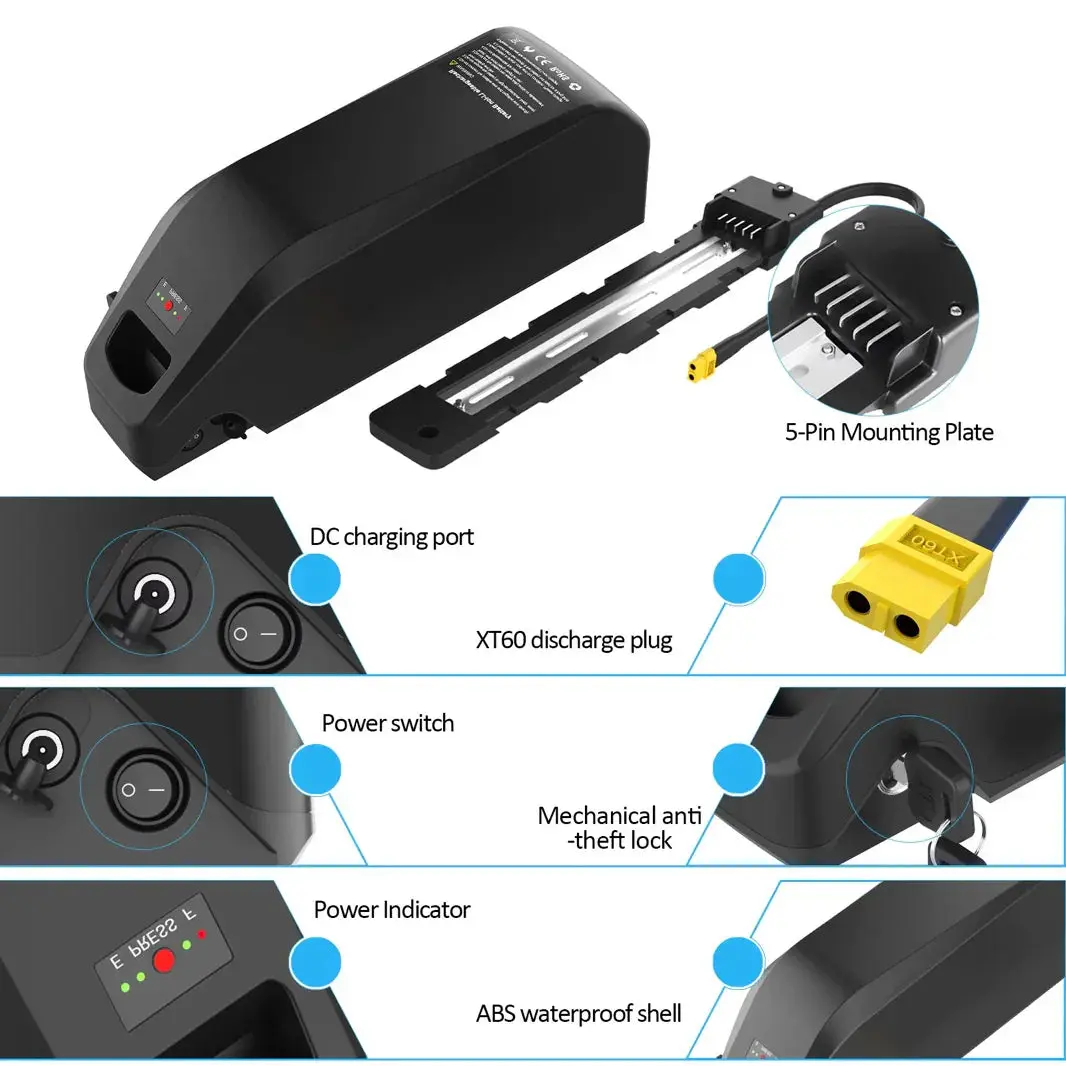 UK stock 52V25Ah ebike battery LG21700 A grade cell 40a BMS support 2000W - Image 4